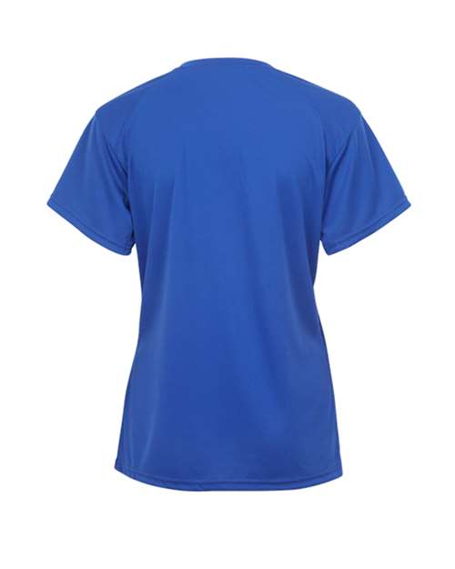 Badger 2162 Youth B-Core V-Neck T-Shirt - Royal - back