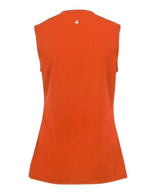 Badger 2163 Girls' B-Core Sleeveless T-Shirt - Burnt Orange - back