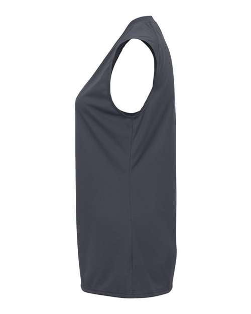 Badger 2163 Girls' B-Core Sleeveless T-Shirt - Graphite - side