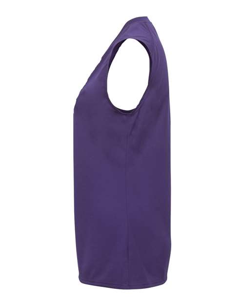 Badger 2163 Girls' B-Core Sleeveless T-Shirt - Purple - side