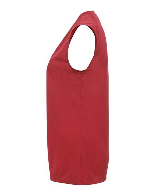 Badger 2163 Girls' B-Core Sleeveless T-Shirt - Red - side
