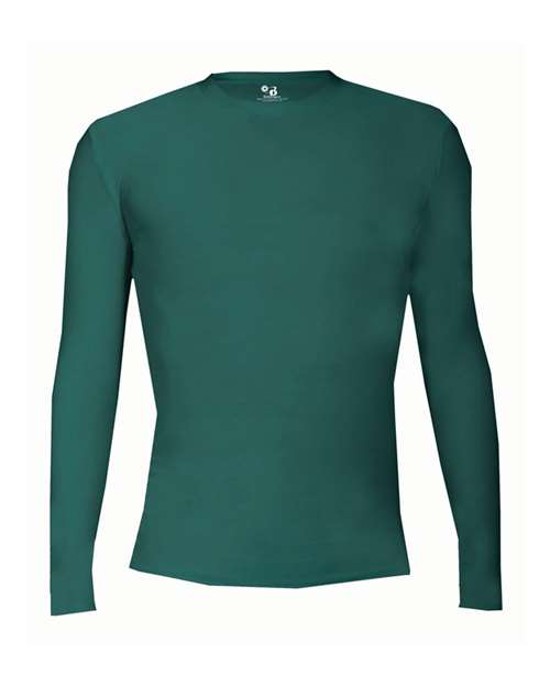 Badger 4605 Men's Pro-Compression Long Sleeve T-Shirt - Forest - front