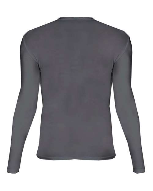 Badger 4605 Men's Pro-Compression Long Sleeve T-Shirt - Graphite - back