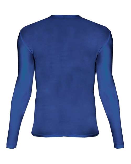 Badger 4605 Men's Pro-Compression Long Sleeve T-Shirt - Royal - back