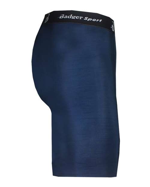Badger 4607 Men's Pro-Compression Shorts - Navy - side