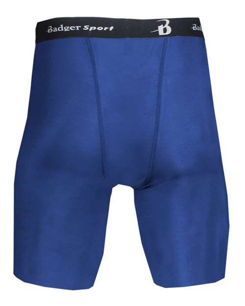 Badger 4607 Men's Pro-Compression Shorts - Royal - back