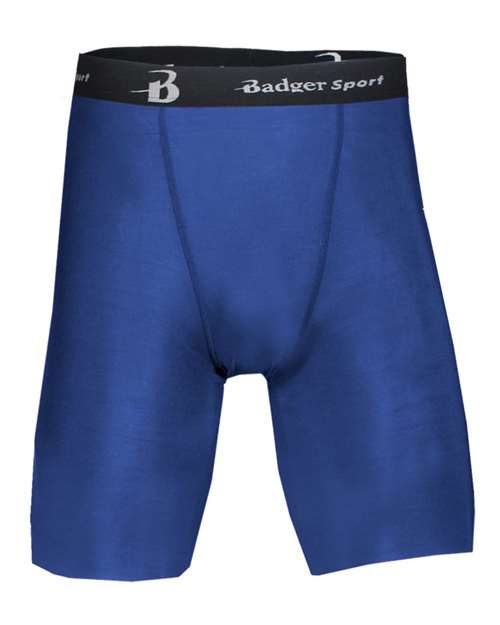 Badger 4607 Men's Pro-Compression Shorts - Royal - front