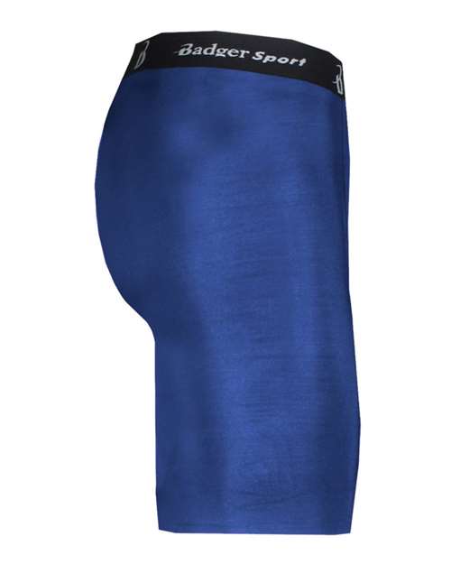 Badger 4607 Men's Pro-Compression Shorts - Royal - side