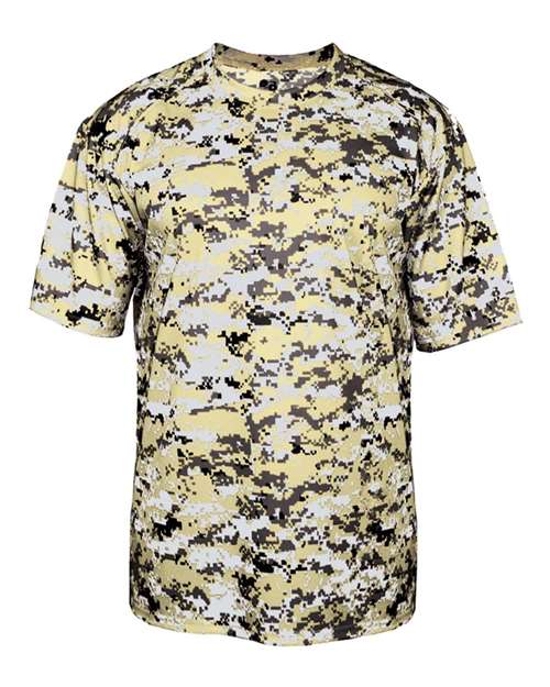 Badger 2180 Youth Digital Camo T-Shirt - Vegas Gold Digital - front
