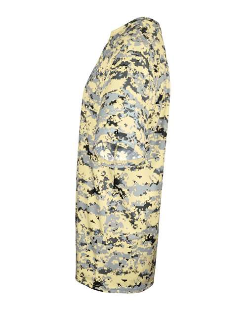 Badger 2180 Youth Digital Camo T-Shirt - Vegas Gold Digital - side