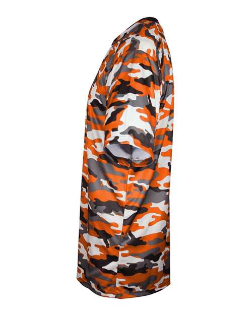 Badger 2181 Youth Camo T-Shirt - Burnt Orange - side