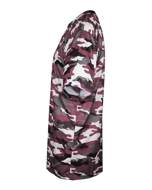 Badger 2181 Youth Camo T-Shirt - Maroon - side