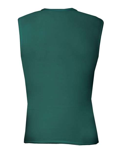 Badger 4631 Men's Pro-Compression Sleeveless T-Shirt - Forest - back