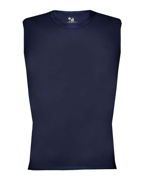 Badger 4631 Men's Pro-Compression Sleeveless T-Shirt - Navy - front