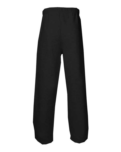 Badger 2277 Youth Open-Bottom Sweatpants - Black - back