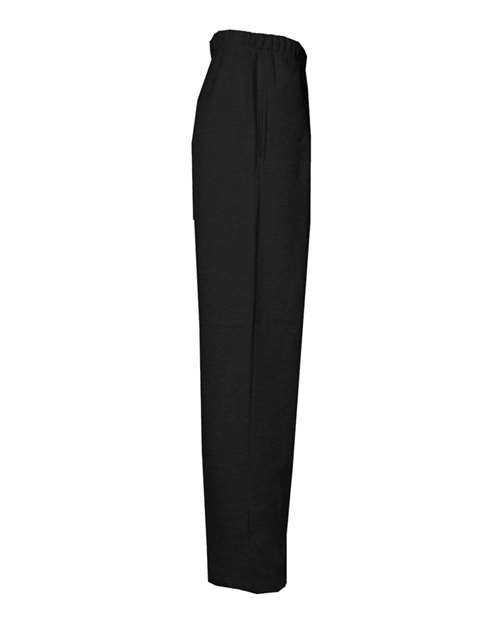 Badger 2277 Youth Open-Bottom Sweatpants - Black - side