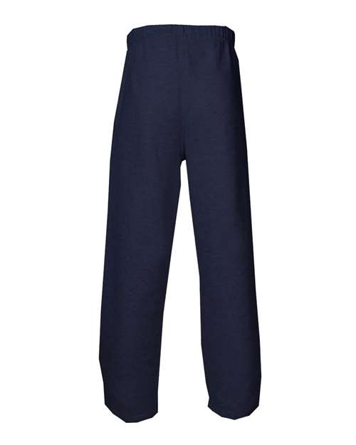 Badger 2277 Youth Open-Bottom Sweatpants - Navy - back