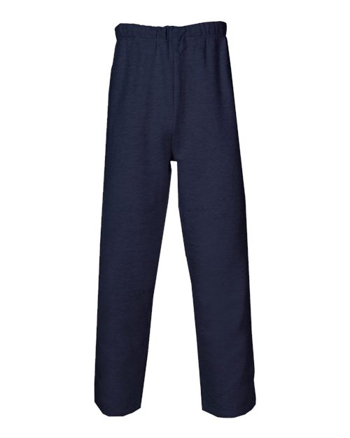 Badger 2277 Youth Open-Bottom Sweatpants - Navy - front