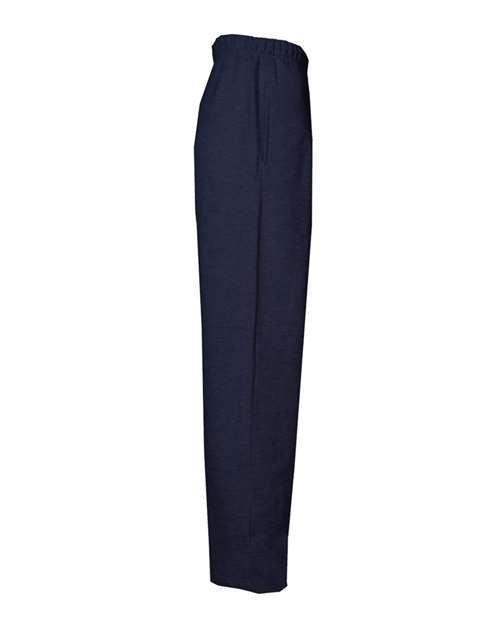 Badger 2277 Youth Open-Bottom Sweatpants - Navy - side