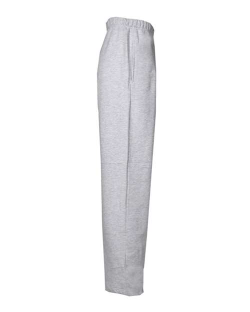 Badger 2277 Youth Open-Bottom Sweatpants - Oxford - side