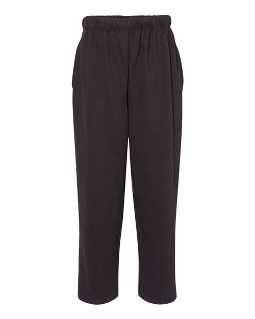 C2 Sport 5577 Men's Open-Bottom Sweatpants - Black - front