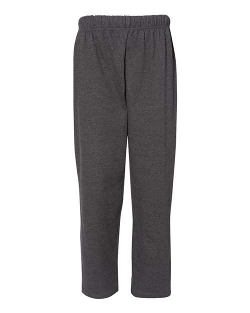 C2 Sport 5577 Men's Open-Bottom Sweatpants - Charcoal - front