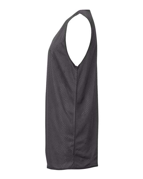 Badger 2529 Youth Pro Mesh Reversible Tank Top - Graphite/ White - side
