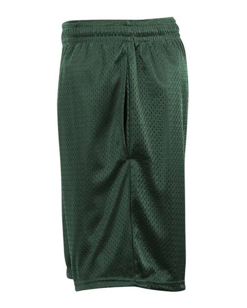 Badger 7219 Men's Pro Mesh 9" Shorts with Pockets - Forest - side