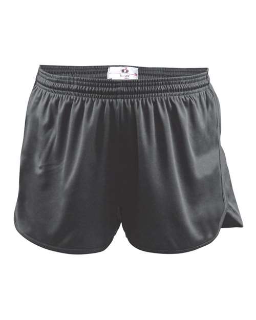 Alleson Athletic 7278 Women's B-Core Track Shorts - Graphite - front