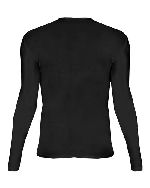 Badger 2605 Youth Pro-Compression Long Sleeve T-Shirt - Black - back