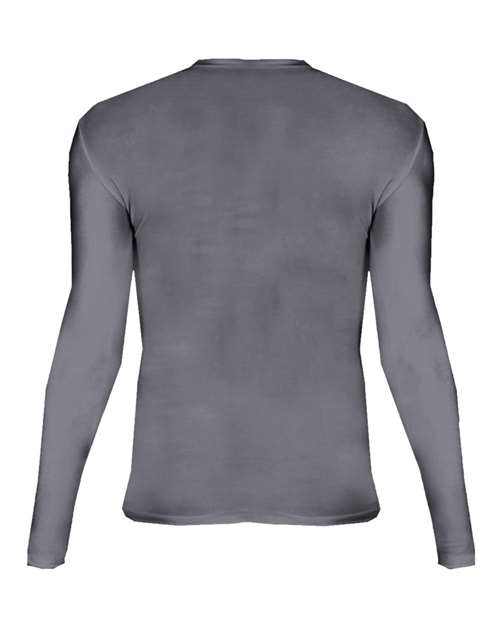 Badger 2605 Youth Pro-Compression Long Sleeve T-Shirt - Graphite - back