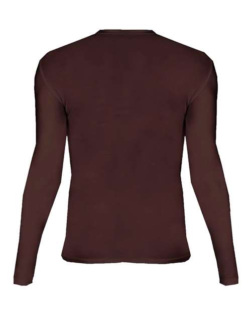 Badger 2605 Youth Pro-Compression Long Sleeve T-Shirt - Maroon - back