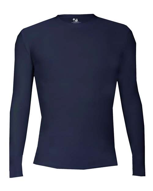 Badger 2605 Youth Pro-Compression Long Sleeve T-Shirt - Navy - front