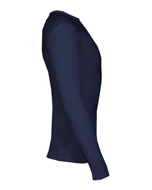 Badger 2605 Youth Pro-Compression Long Sleeve T-Shirt - Navy - side