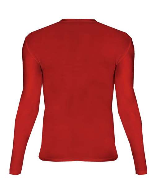 Badger 2605 Youth Pro-Compression Long Sleeve T-Shirt - Red - back