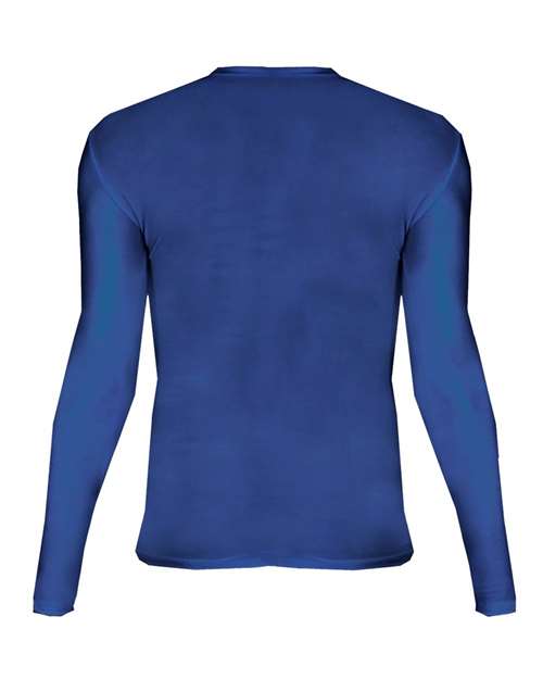 Badger 2605 Youth Pro-Compression Long Sleeve T-Shirt - Royal - back