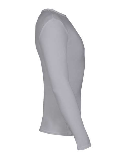 Badger 2605 Youth Pro-Compression Long Sleeve T-Shirt - Silver - side