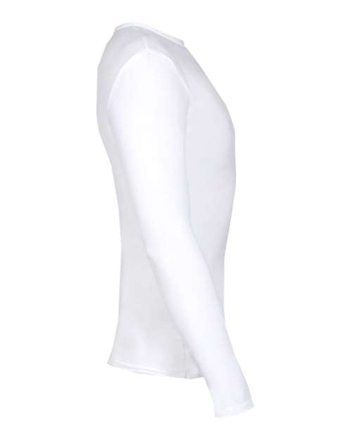 Badger 2605 Youth Pro-Compression Long Sleeve T-Shirt - White - side