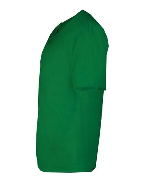 Alleson Athletic 2930 Youth B-Core Placket Jersey - Kelly - side