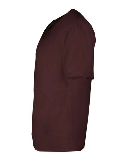 Alleson Athletic 2930 Youth B-Core Placket Jersey - Maroon - side