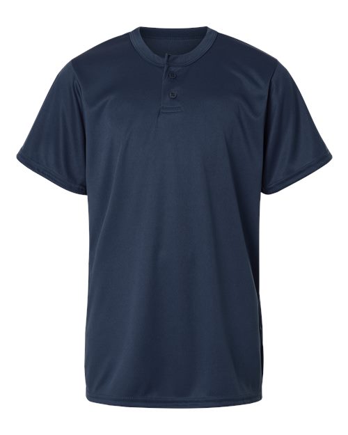 Alleson Athletic 2930 Youth B-Core Placket Jersey - Navy - front