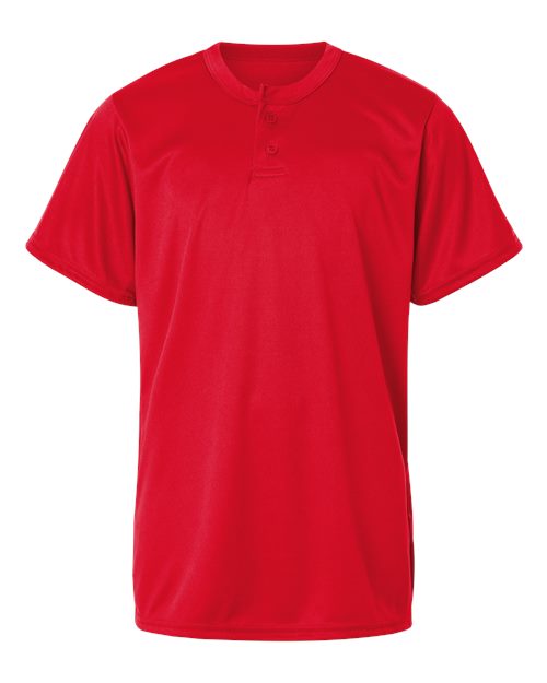 Alleson Athletic 2930 Youth B-Core Placket Jersey - Red - front