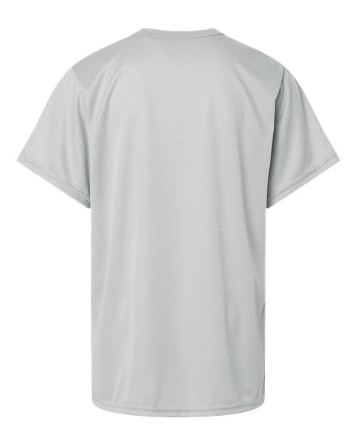 Alleson Athletic 2930 Youth B-Core Placket Jersey - Silver - back