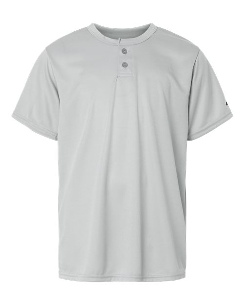 Alleson Athletic 2930 Youth B-Core Placket Jersey - Silver - front