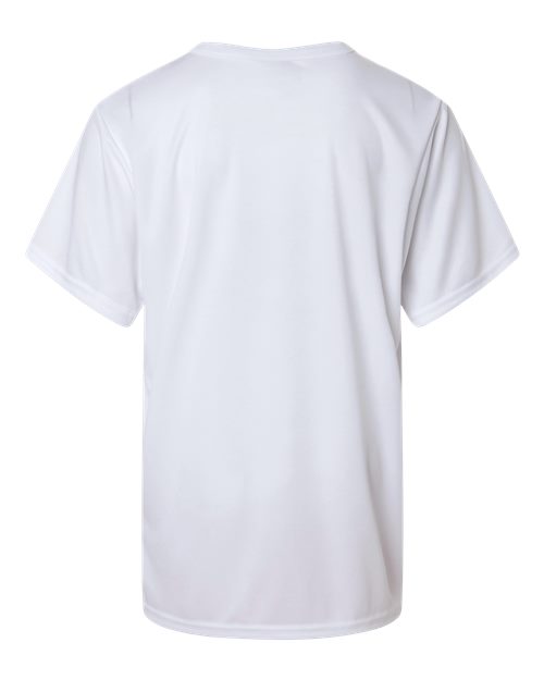 Alleson Athletic 2930 Youth B-Core Placket Jersey - White - back