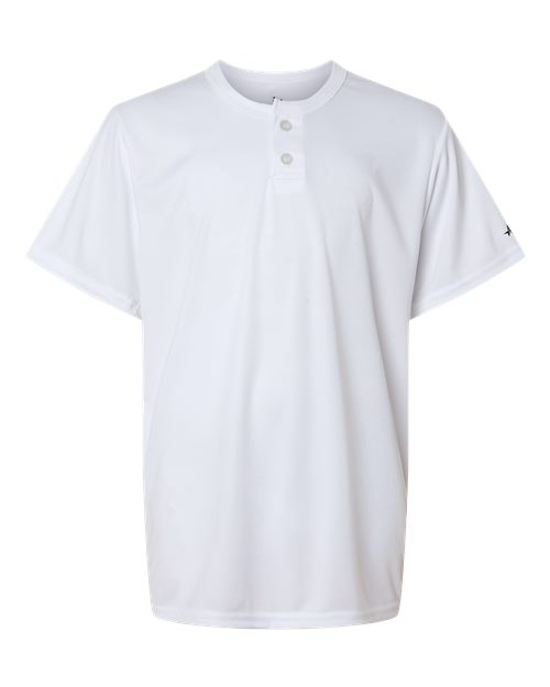 Alleson Athletic 2930 Youth B-Core Placket Jersey - White - front