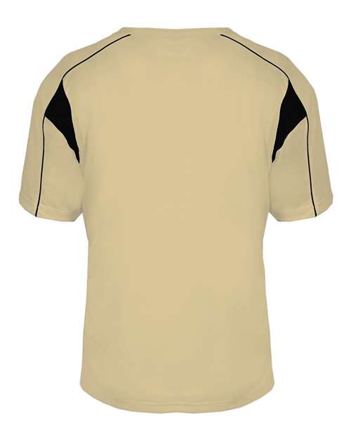 Alleson Athletic 2937 Youth B-Core Pro Placket Jersey - Vegas Gold/ Black - back