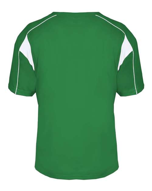 Alleson Athletic 7937 Men's B-Core Pro Placket Jersey - Kelly/ White - back