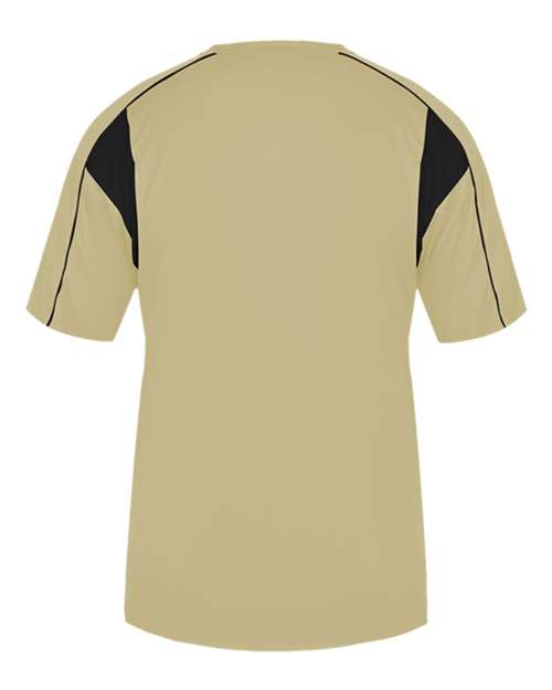 Alleson Athletic 7937 Men's B-Core Pro Placket Jersey - Vegas Gold/ Black - back