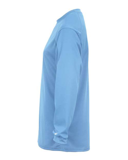 Badger 4104 Unisex B-Core Long Sleeve T-Shirt - Columbia Blue - side